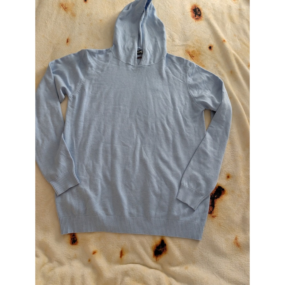 XRAY Jeans Mens Slim Fit Knit Hoodie Pastel Blue Sweater‎ XMW-31001 B XL NWT